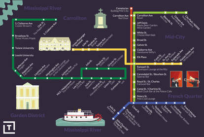 Streetcar Map New Orleans Travel New Orleans Map New Orleans Vacation