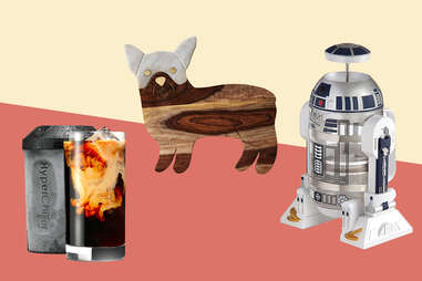 Frenchie cutting board, R2-D2 coffee maker, HyperChiller