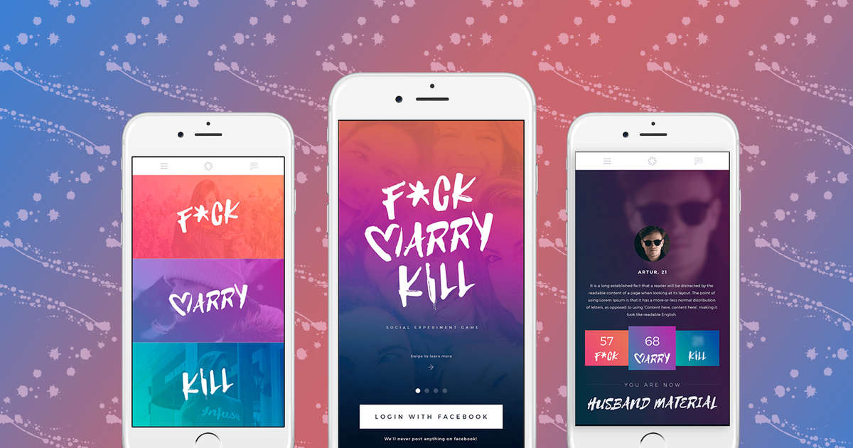 1200px x 630px - New Fuck Marry Kill Dating App Game Is a Cooler Tinder - Thrillist