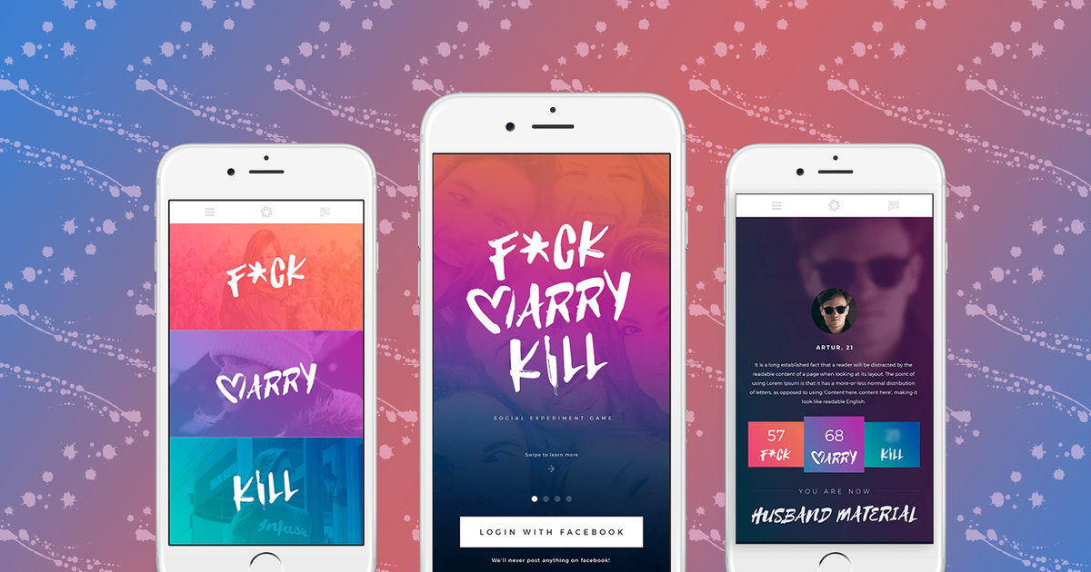 New Fuck Marry Kill Dating App Game Is a Cooler Tinder - Thrillist