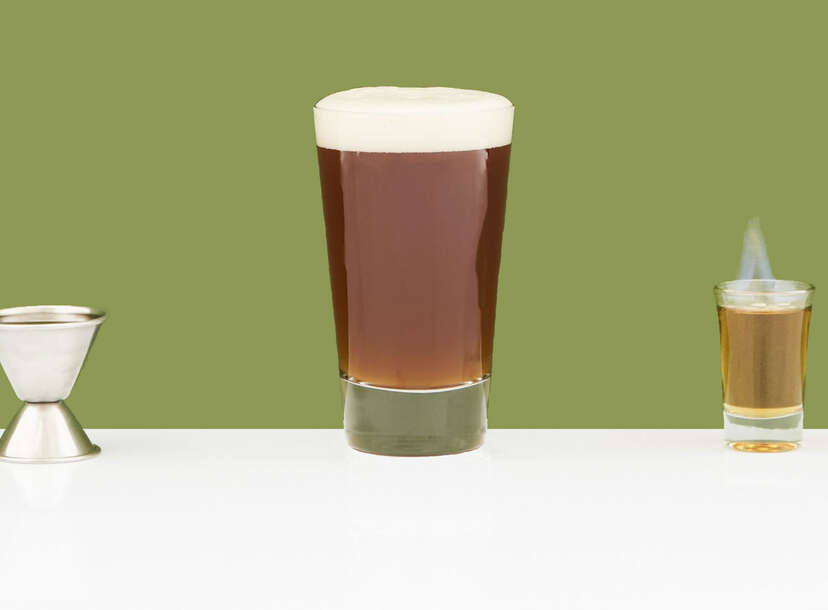 Flaming Dr Pepper Shot