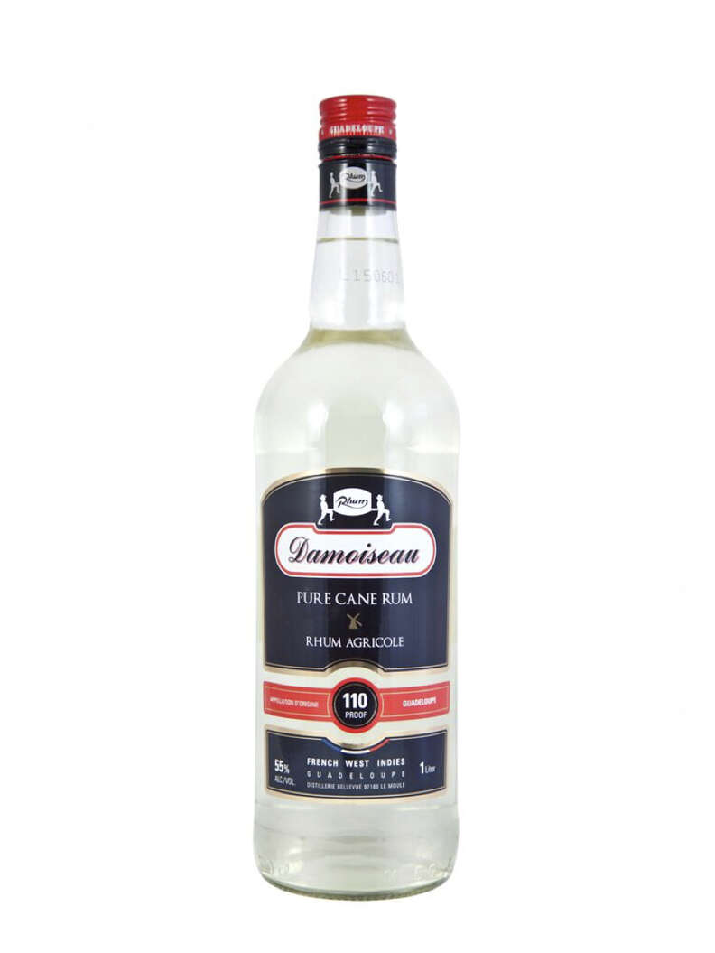 bottle of Damoiseau 110-Proof Rhum