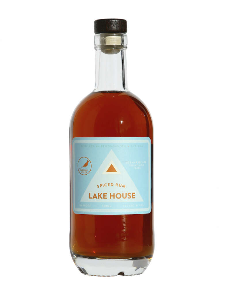 bottle of lake house spiced rum