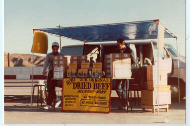 beef jerky stand