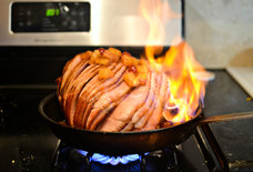This Flaming Fireball Ham Is What Your Holiday Dinner Is Missing