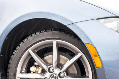 Winter tires on a Miata