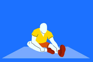 seated hamstring stretch