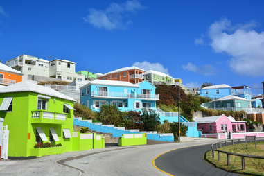 bermuda colorful houses