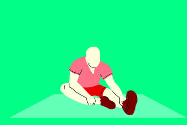 seated hamstring stretch