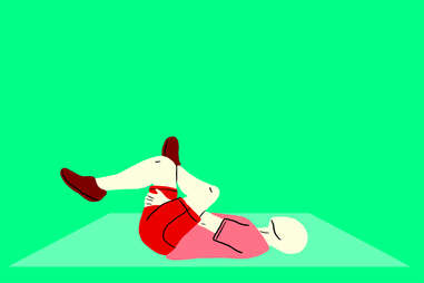 supine figure 4 stretch