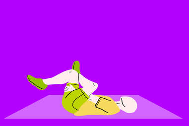 supine figure 4 stretch