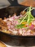 Authentic Filipino soul food like sisig pig hash at Maharlika in NYC 