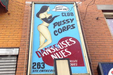 Pussy Corps sign
