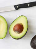 avocado sliced in half