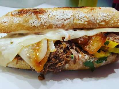 Paseo Caribbean Restaurant roast sandwich