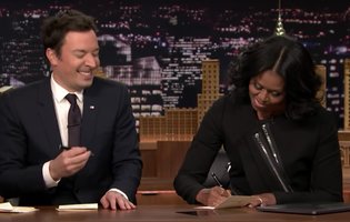 Michelle Obama Did Thank You Notes On Jimmy Fallon - Thrillist