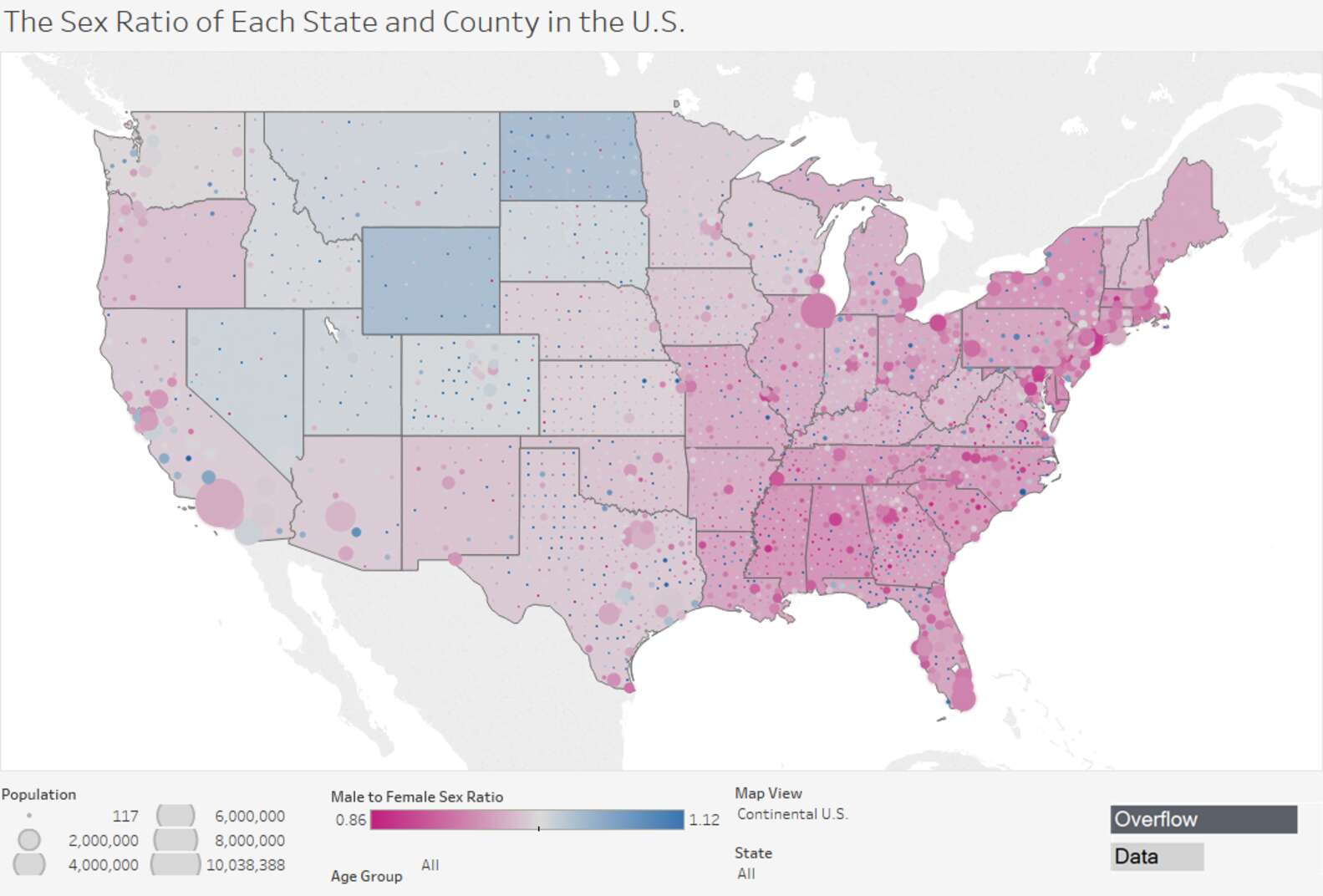 Heres Every States Male To Female Ratio Thrillist 