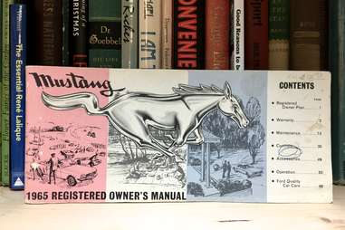 First Generation Mustang Owner's Manual