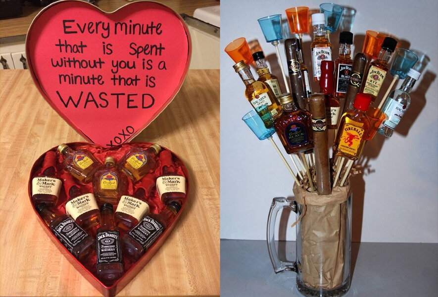 Men's Valentine Gift Idea! A man bouquet filled with goodies for him!