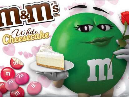 M&M'S White Chocolate Cheesecake Valentine Candy, 7.44 oz Bag