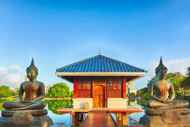 Seema Malaka temple on Beira Lake, Colombo, Sri Lanka