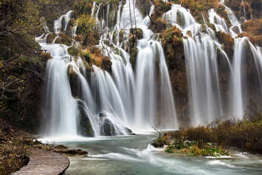 large waterfall croatia