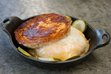 mushroom bun and grilled cheese