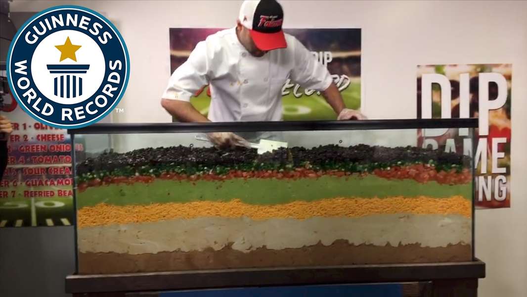 The Guinness World Record For Biggest Layered Dip Is Incredible Thrillist