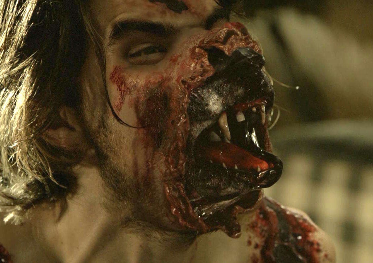 gross tv moments - hemlock grove werewolf transformation