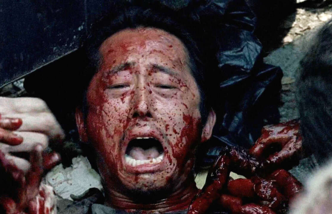 gross tv moments - glenn the walking dead