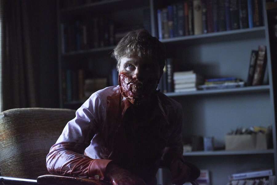 gross tv moments - hannibal mason face eat