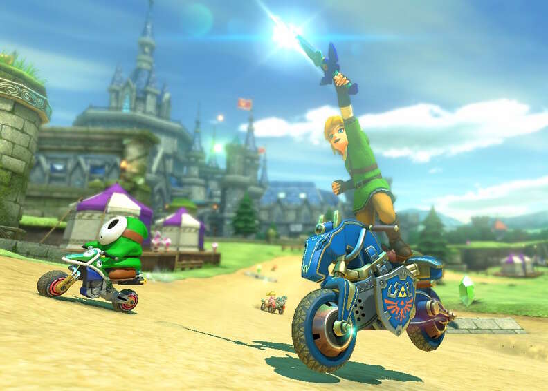 best mario kart courses - hyrule castle
