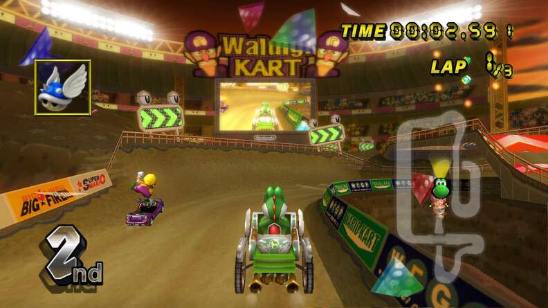 best mario kart courses - waluigi stadium
