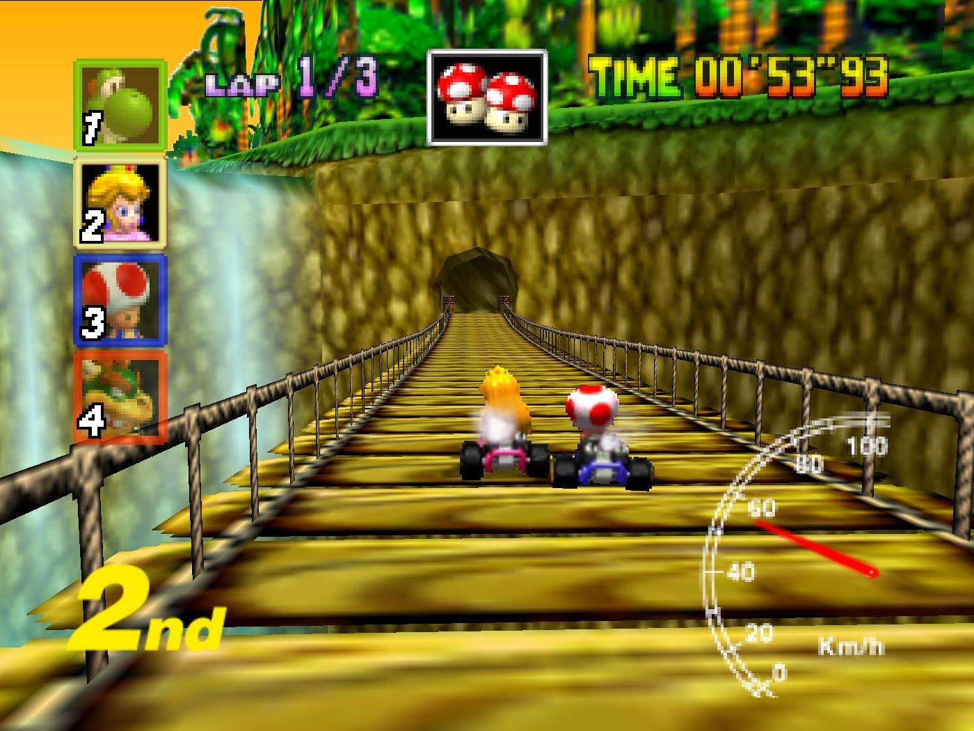 best mario kart courses -dk's jungle n64