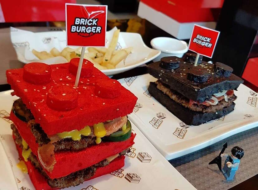 LEGO Brick Burger Restaurant Makes Edible LEGOs Cheeseburgers