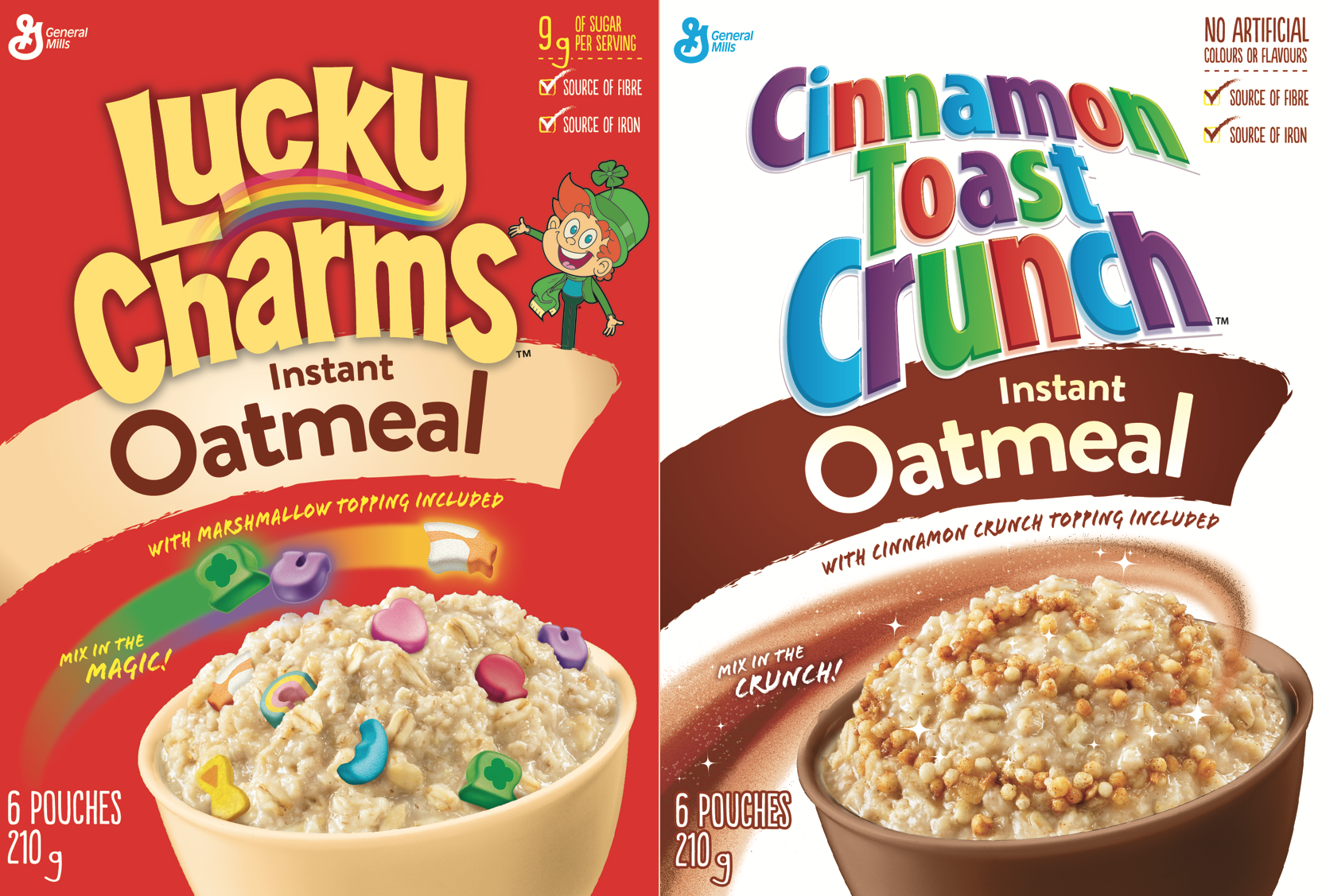 Lucky Charms And Cinnamon Toast Crunch Come In Oatmeal Form Now Thrillist