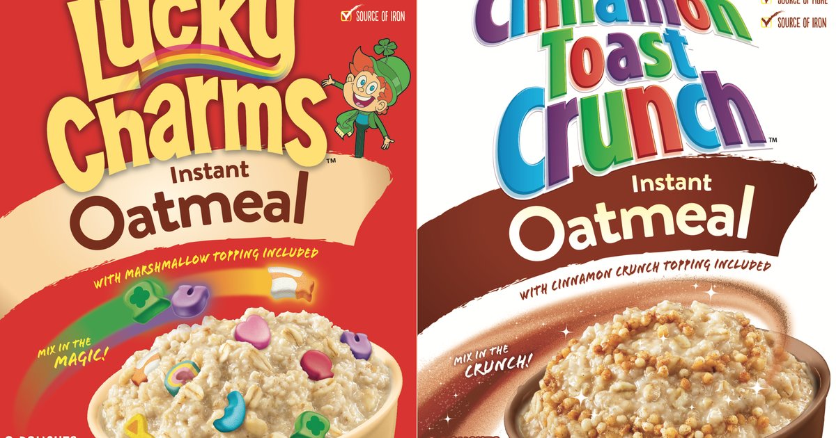 Lucky Charms and Cinnamon Toast Crunch Come in Oatmeal Form Now Thrillist