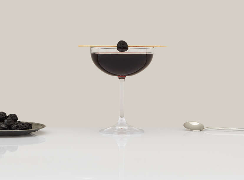 The Black Manhattan Cocktail – Cold Glass