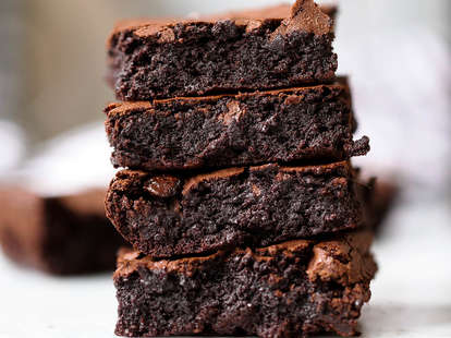 red wine brownies chocolate fudge