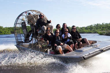 Airboat in Everglades national Park
