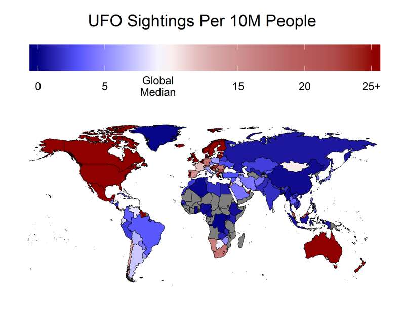 Where do UFO sightings happen