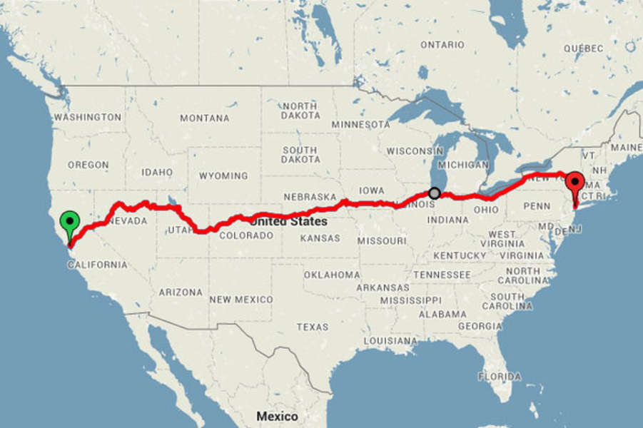 cost to travel across america by train