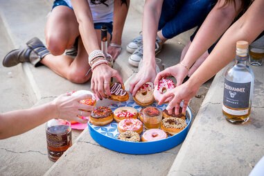 whiskey throwdown doughnut throwdown