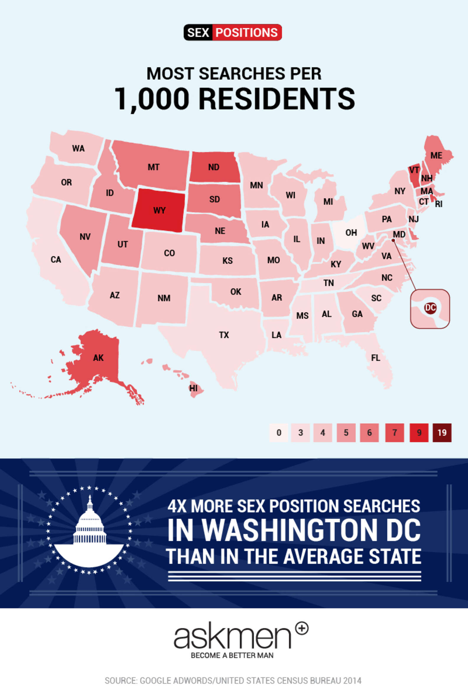 Most Popular Sex Positions By State In The United States Of America Thrillist 4877