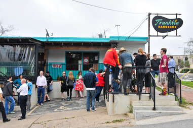 Franklin Barbecue line