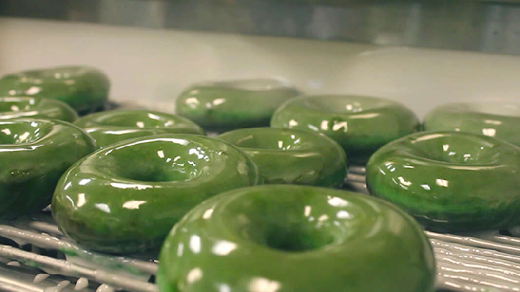 Krispy Kreme Has Green 'O'riginal Glazed' Donuts for St. Patrick's Day
