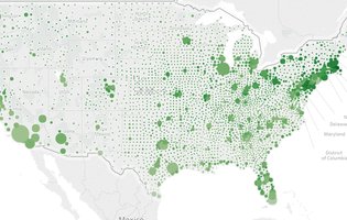 Overflow Data Map Shows Percentage Of Irish Americans Across The US ...