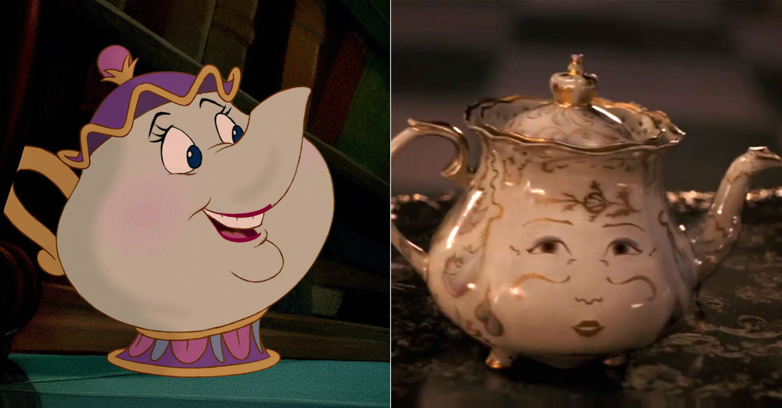 Beauty and The Beast Characters Enchanted Objects in Remake vs