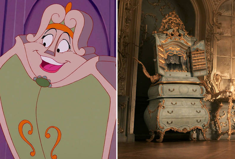 Beauty And The Beast Characters Enchanted Objects In Remake Vs