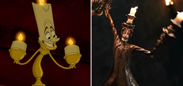 Beauty And The Beast Characters Enchanted Objects In Remake Vs